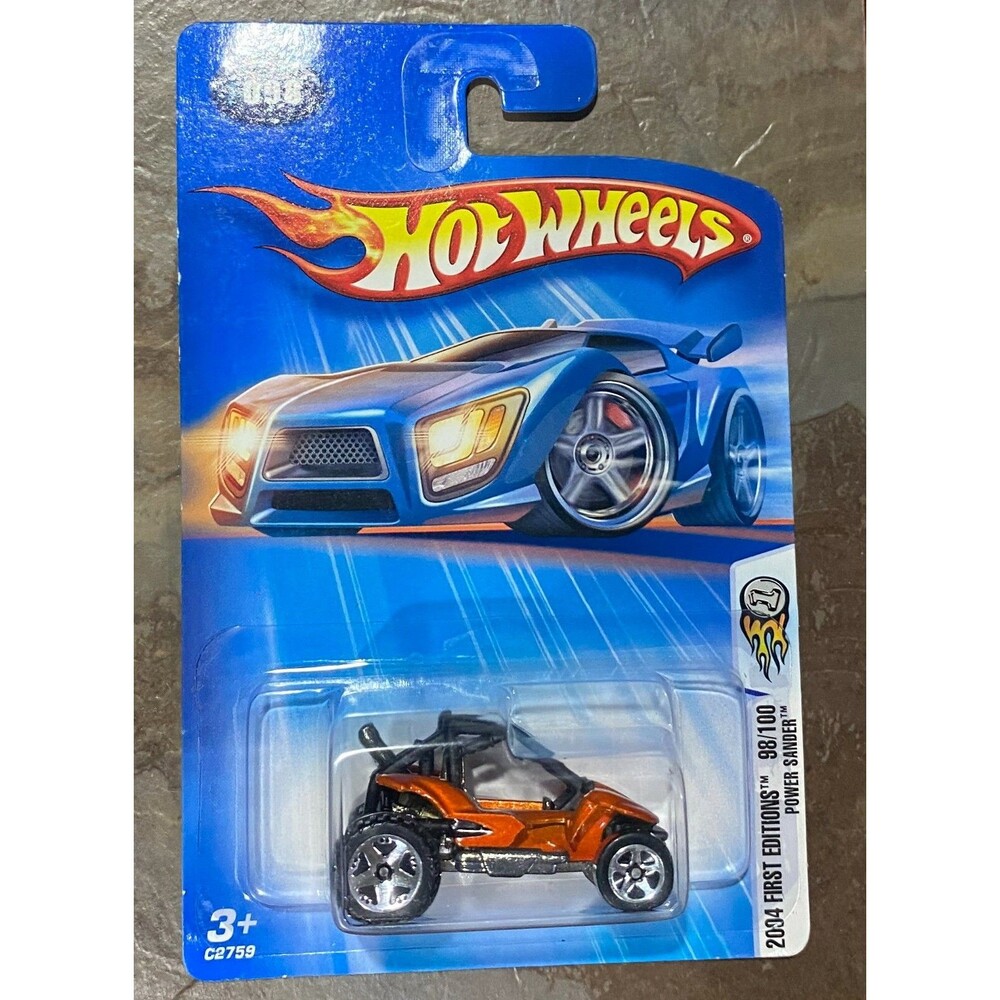 Hot Wheels 2004 First Editions Orange Power Sander 1:64 Diecast